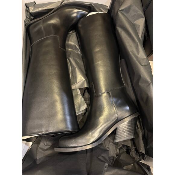 GIABORGHINI women's square-toe leather boots | Cowboy BootsEU37=US6.6.5-75-7 NEW - Picture 6 of 16